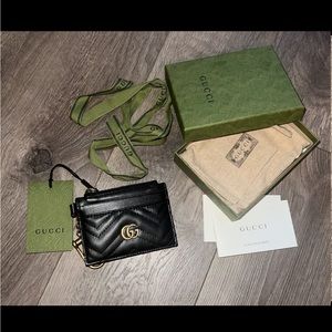 GG Gucci Marmont Keychain Wallet